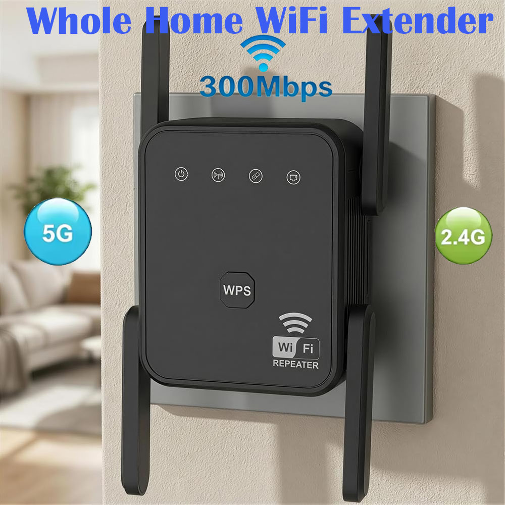 Wifi Range Extender - Penguat Sinyal WiFi Baru 2026 300Mbps