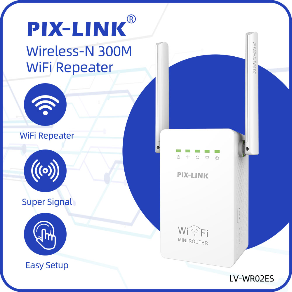 Wifi Range Extender - PIX-LINK WR02E Repeater WiFi Nirkabel Wifi