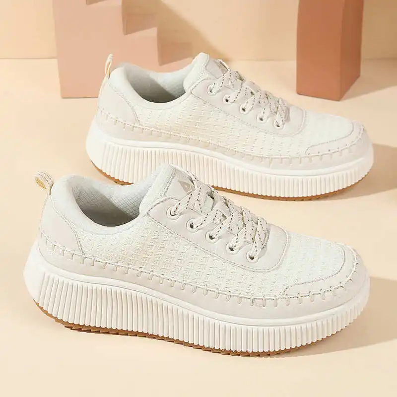 Office Tech Products - Sepatu kets flat wanita, sepatu Sneakers