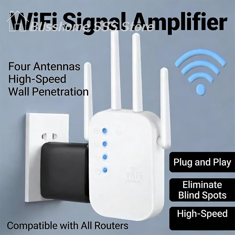Wifi Range Extender - 【S】1 Buah Router WiFi Penguat Sinyal