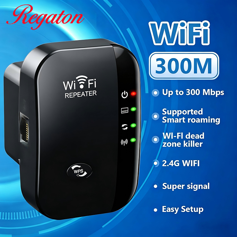 Wifi Range Extender - Penguat Sinyal WiFi Nirkabel 300M 2.4GHz,