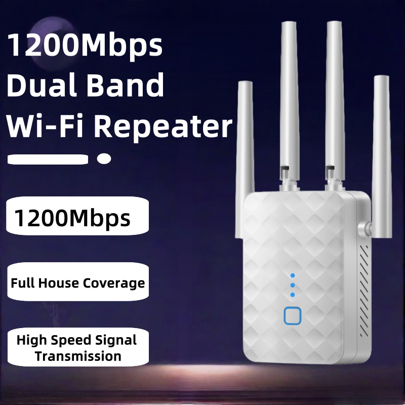 1200Mbps Dual Band WiFi Repeat - Wifi Range Extender ulasan dan harga