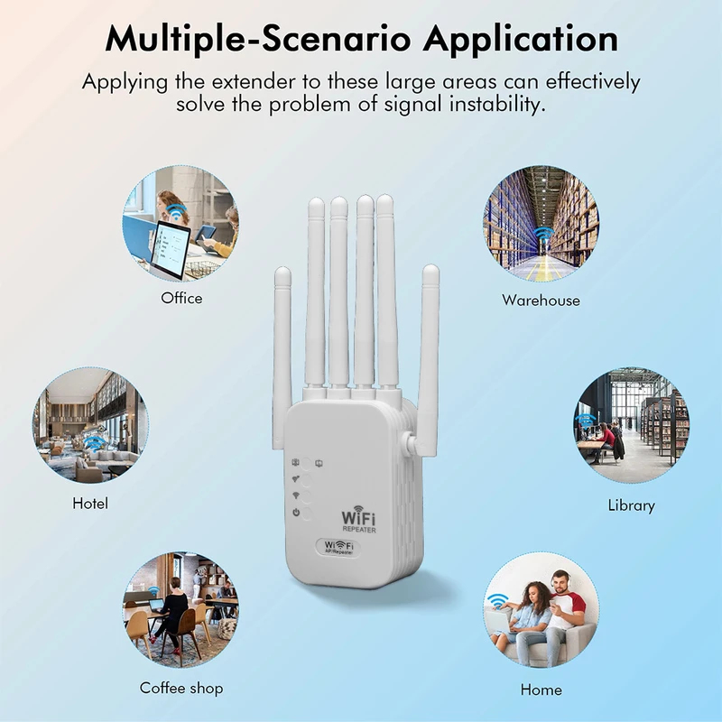 Penguat Sinyal WiFi Regaton 12 - Wifi Range Extender ulasan dan harga