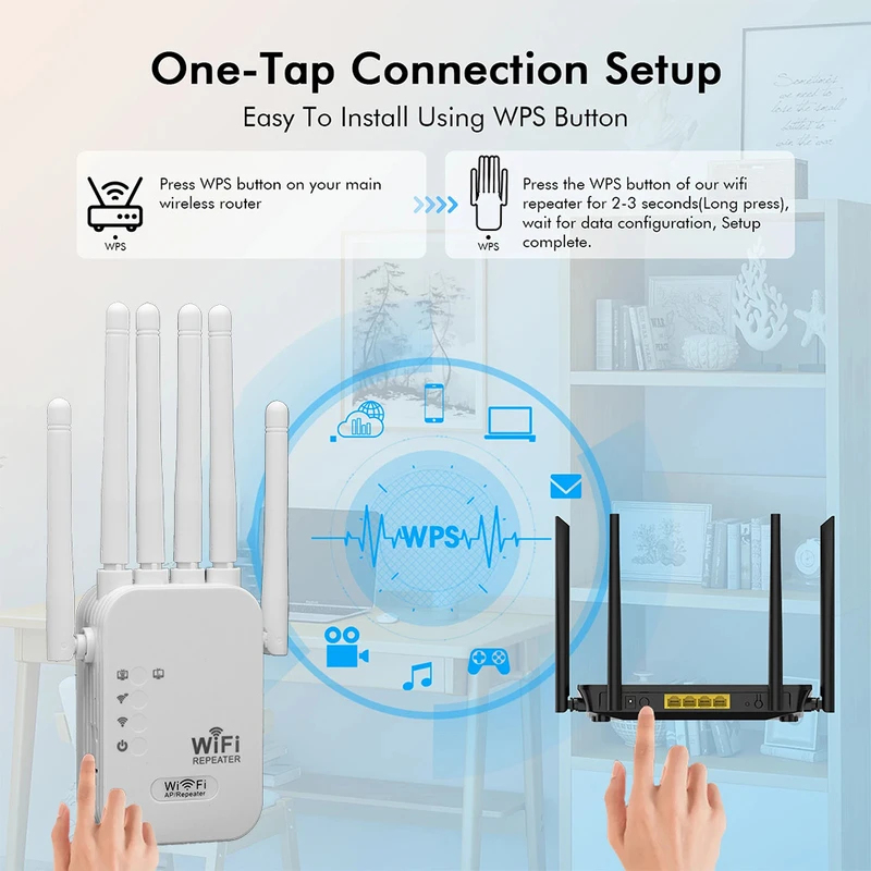 Penguat Sinyal WiFi Regaton 12 - Wifi Range Extender ulasan dan harga