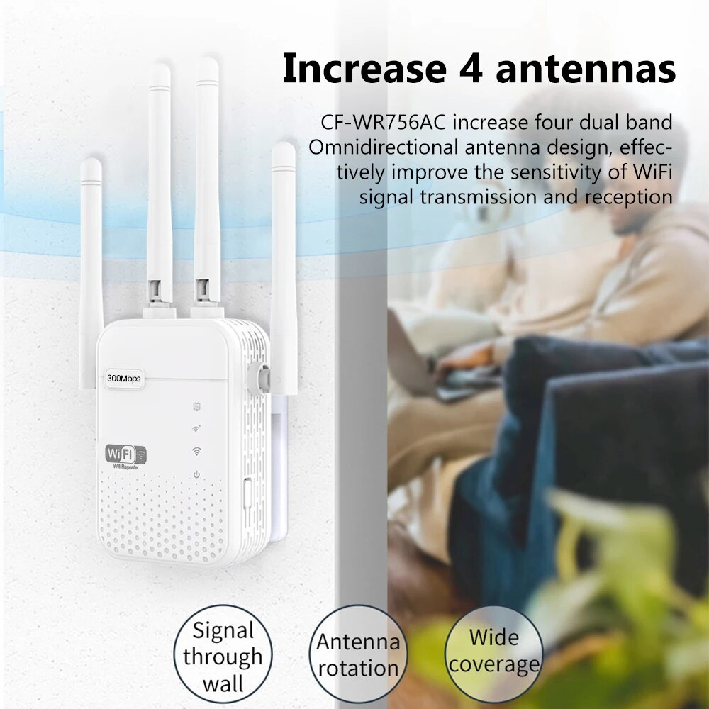 Penguat wi-fi nirkabel 300Mbps - Wifi Range Extender ulasan dan harga