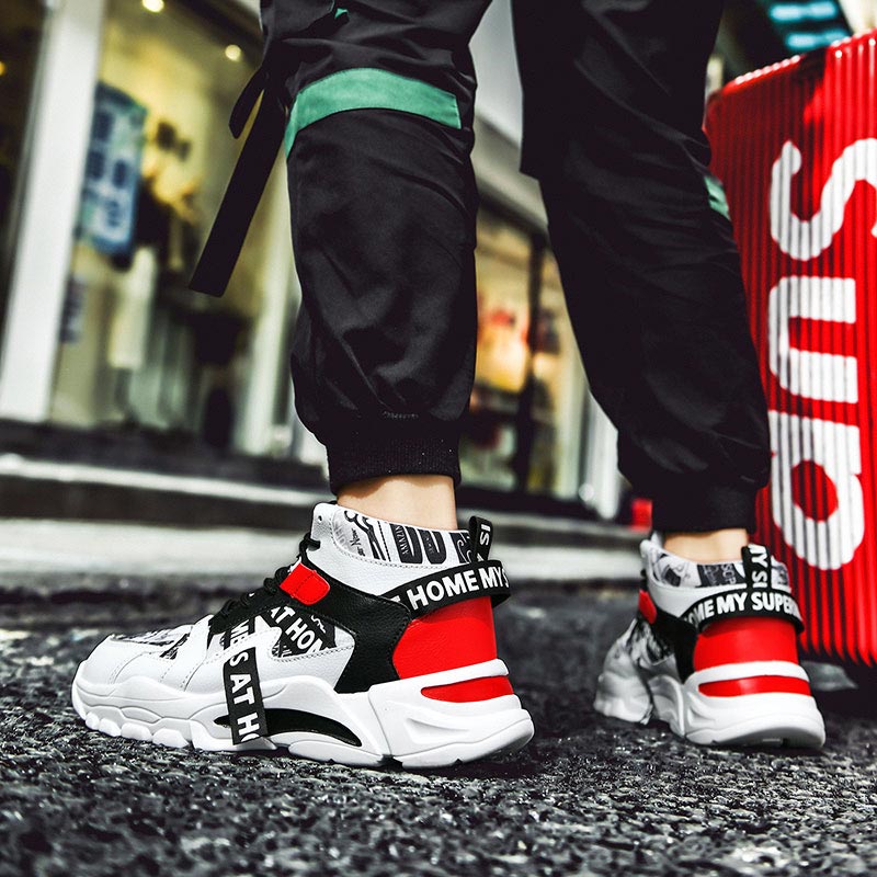 Sneakers Pria Chunky Atasan Ti - High Tech Office Room ulasan dan harga