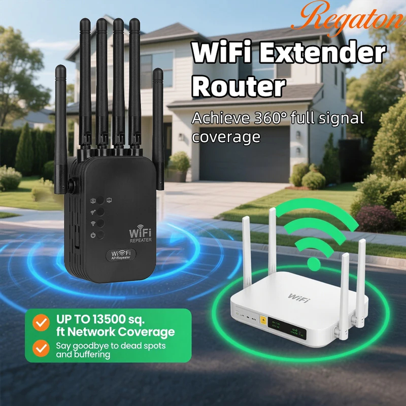 Penguat Sinyal WiFi 5G Nirkabe - Wifi Range Extender ulasan dan harga