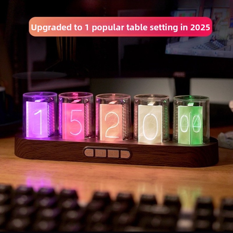 Jam LED Nixie Tube RGB untuk D - Tech Office Youtube ulasan dan harga