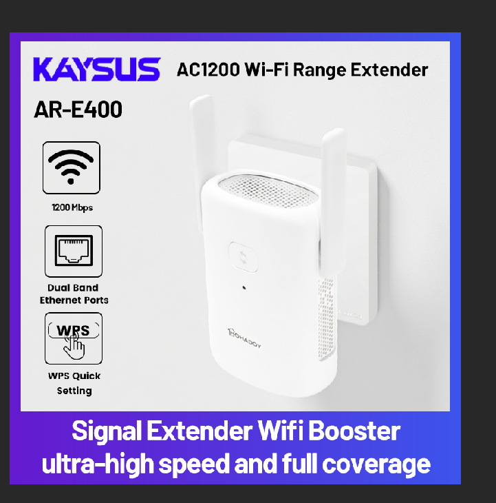 1200Mbps Dual Band WiFi Repeat - Wifi Range Extender ulasan dan harga