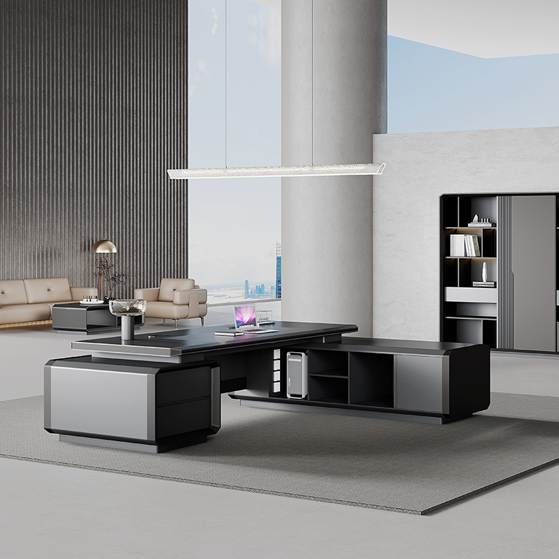 -Meja Kayu Mewah Modern Desain - Office Tech Furniture ulasan dan harga